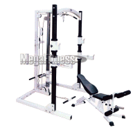 Cage Rack with Lat and Hi/Low Pulley System